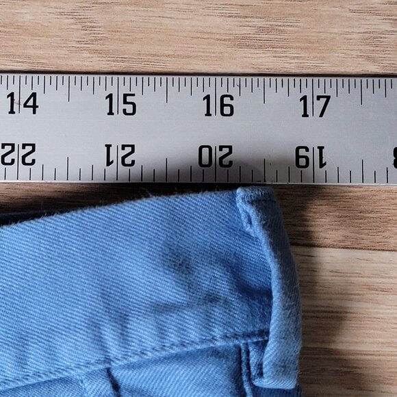 Peter Millar Pilot Twill Shorts Mens Size 33 Blue Chino Pima Cotton Stretch - Picture 7 of 15